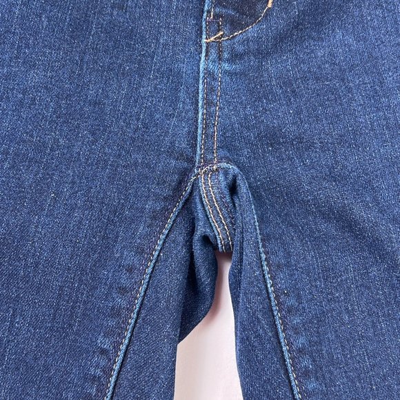 Madewell Rail Straight Low Rise Dark Blue Stretch Denim Jeans Womens Sz 24 x 34 - Picture 12 of 12